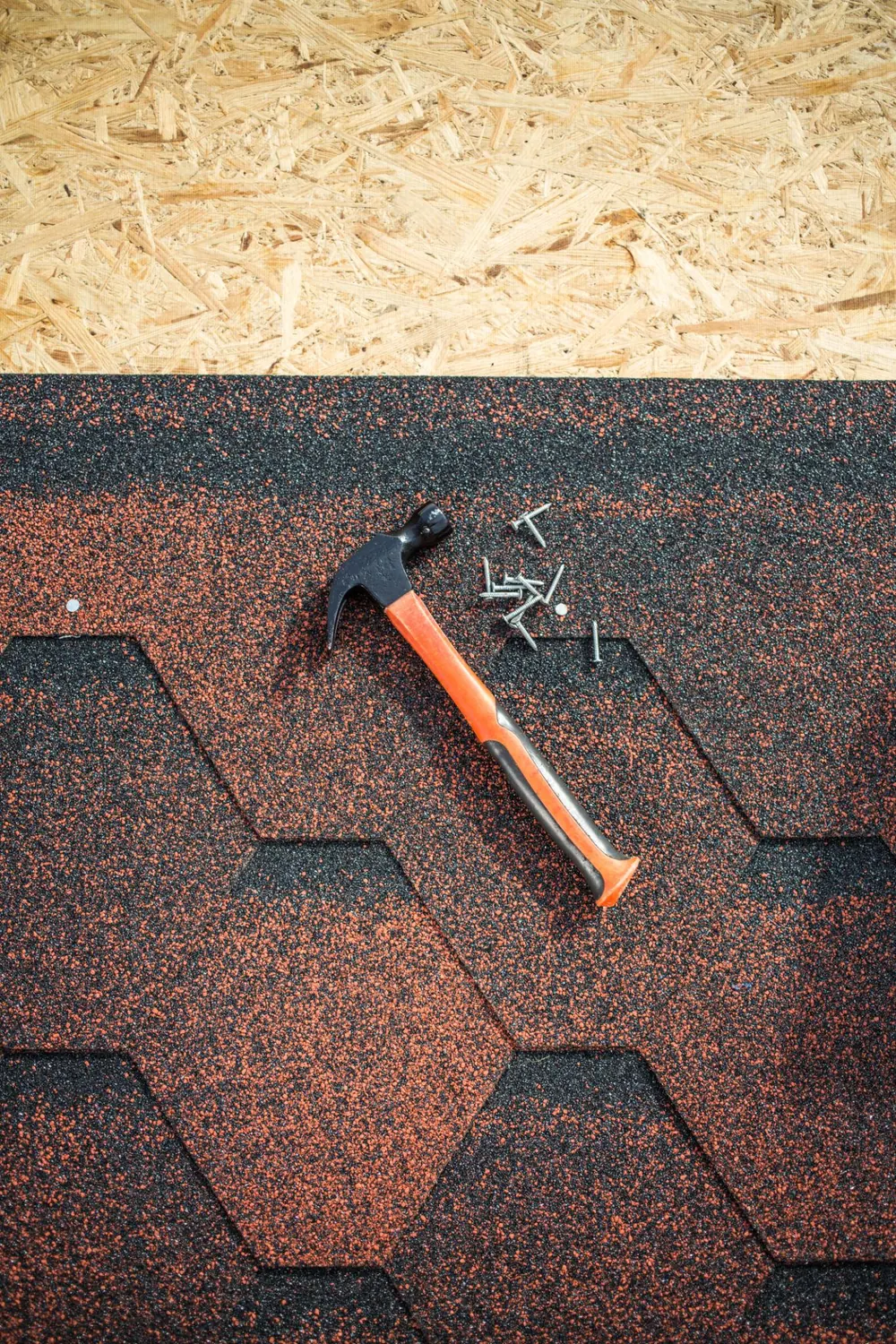 Roofing close detail
